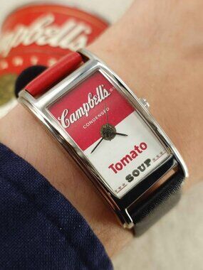 Acme Studios Unisex Watch Campbell’s Soup Tank Curvex Andy Warhol Box Set 23mm